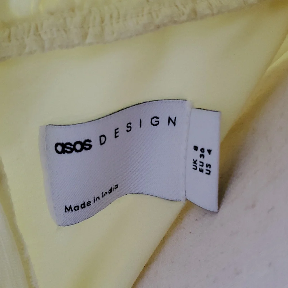 ASOS women’s Yellow midi / Maxi Dress Size 4. Like new - Picture 9 of 9